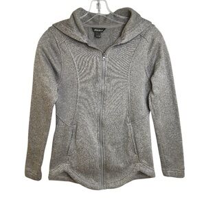 Eddie Bauer Women’s Full Zip Fleece Hoodie Gray XS